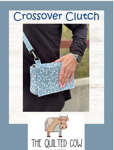 Crossover Clutch Quilted Cow Pattern