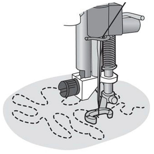 HUSQVARNA® VIKING® Open Toe Free Motion Spring Foot