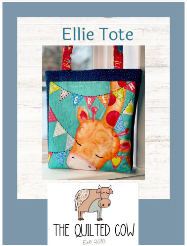 Ellie Tote Quilted Cow Pattern