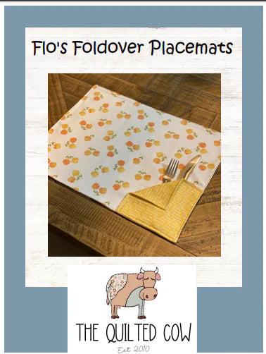 Flo's Foldover Placemats Quilted Cow Pattern