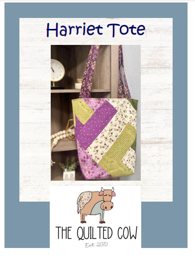 Harriet Tote Quilted Cow Pattern