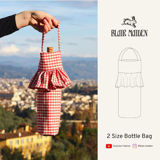 Ruffle Bottle Bag Pattern