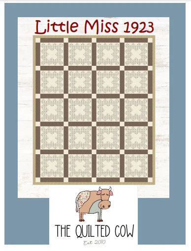 Little Miss 1923 Quilted Cow Pattern