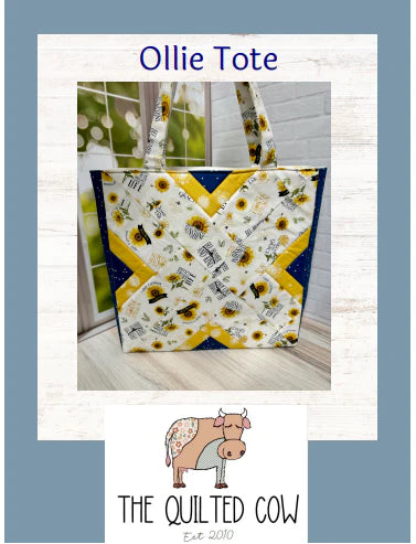 Ollie Tote Quilted Cow Pattern