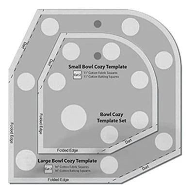 Quilted Cow-Snackin' Bowls Template