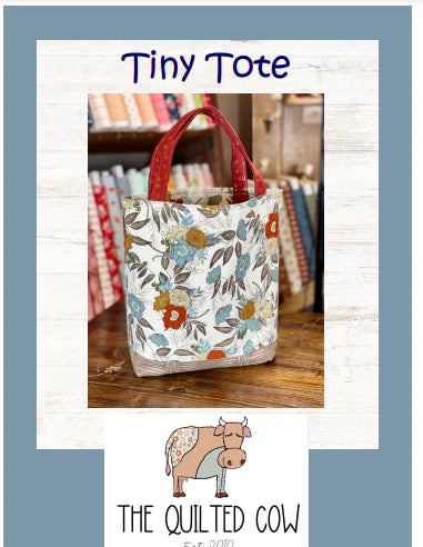 Tiny Tote Quilted Cow Pattern